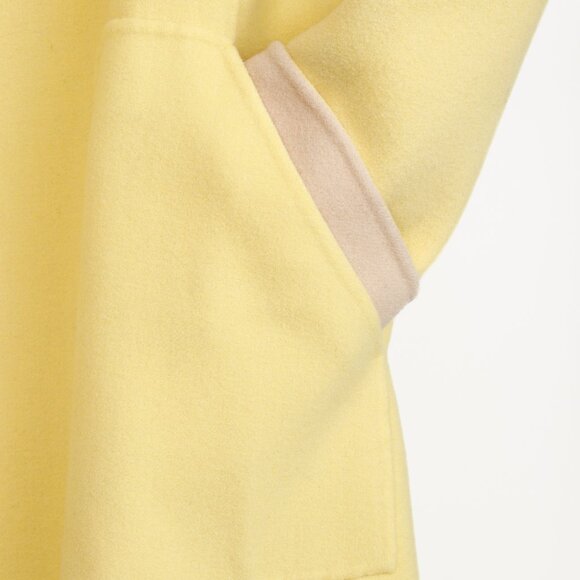 Max Mara Weekend Reversible Beige & Yellow Wool-Blend Coat - Picture 12 of 16